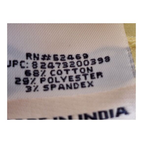 Vintage Faded Glory Stretch Shirt Pearl Snap Butter Yellow Cotton Blend 22W 24W - Picture 12 of 15